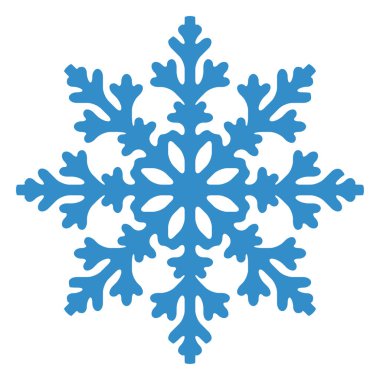 Beyaz arka plan üzerinde izole kar tanesi. vektör çizim.