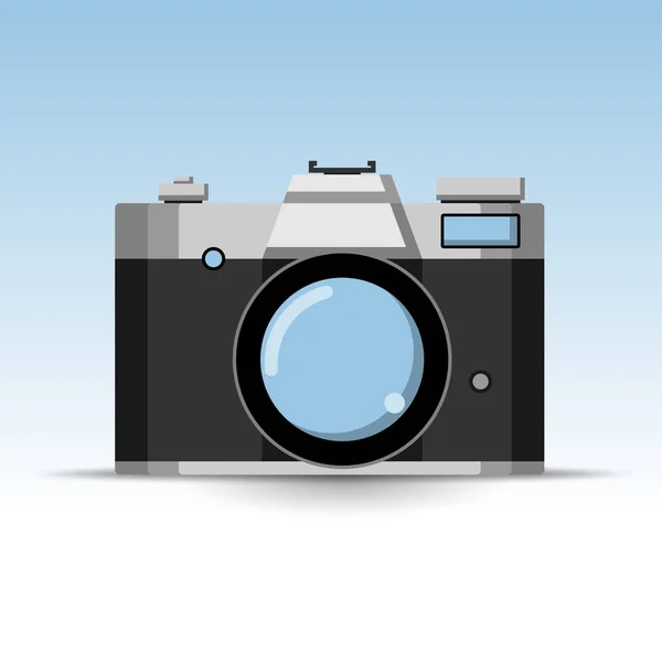 Foto Retro Camera Icon . — Vetor de Stock