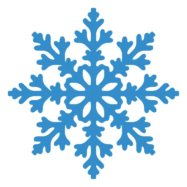 Νιφάδα χιονιού που απομονώνονται σε λευκό φόντο. εικονογράφηση φορέας. — Διανυσματικό Αρχείο