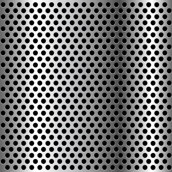 Chrome Grille Fond métallique . — Image vectorielle