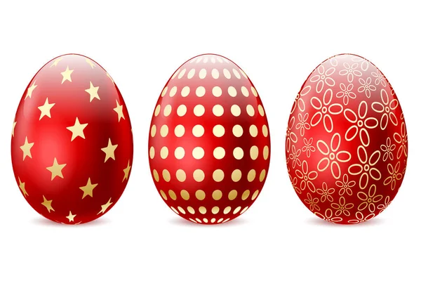Красное пасхальное яйцо — стоковый вектор