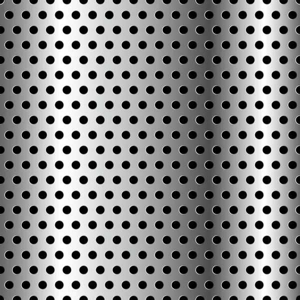 Seamless Chrome Grid Metal background — Stock Vector