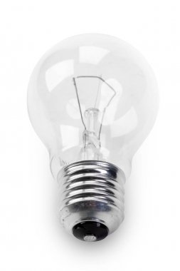 bir beyaz ışık ampul