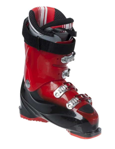 Buty narciarskie izolowane na biało — Zdjęcie stockowe