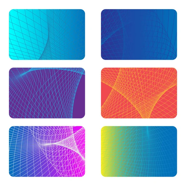 Covers Design Backgrounds for a Credit Card. — Stock Vector