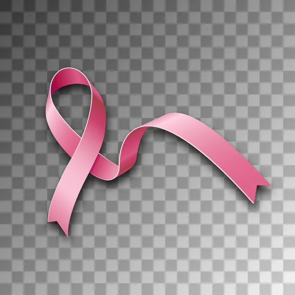 Symbool van Pink Ribbon, Breast Cancer Awareness — Stockvector