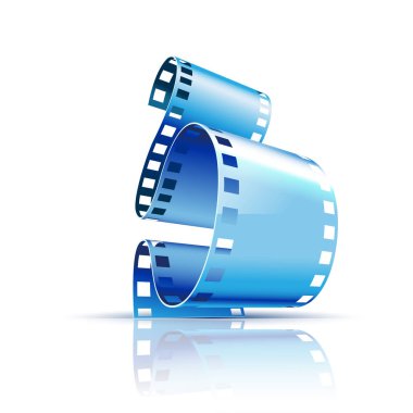 beyaz zemin üzerinde film