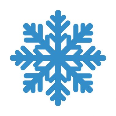 beyaz izole kar tanesi