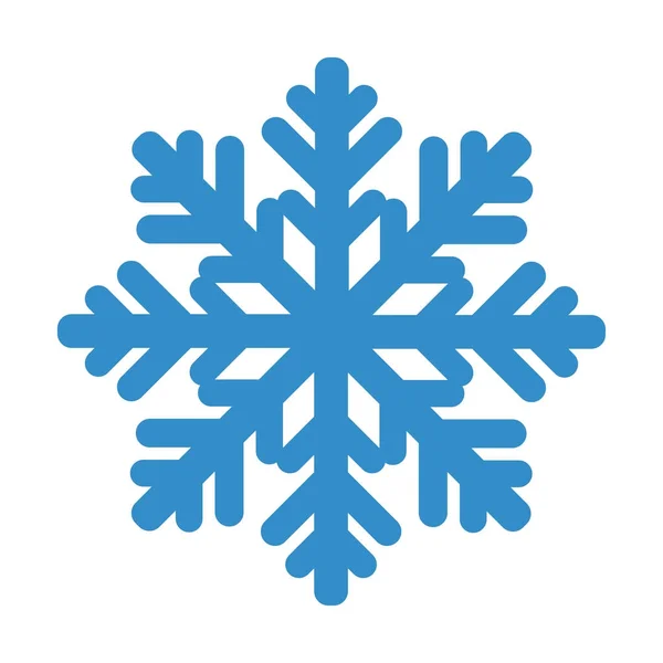 Νιφάδα χιονιού που απομονώνονται σε λευκό — Διανυσματικό Αρχείο