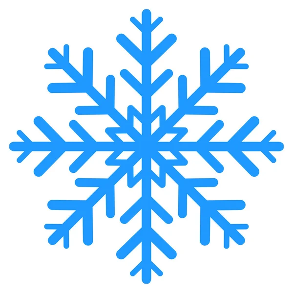 Зима Снежинка изолирована на белом — стоковый вектор
