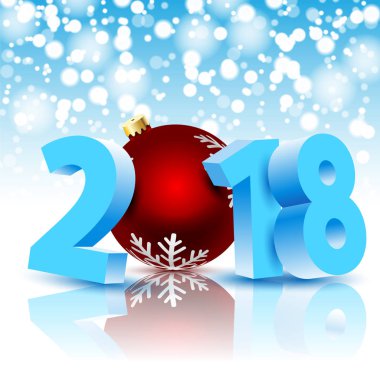 Noel topu ile yeni yıl 2018 