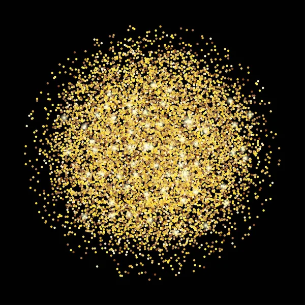 Χρυσά Glitter Μαύρο Φόντο Για Την Κάρτα Δώρο Σήμερα Φυλλάδια — Διανυσματικό Αρχείο