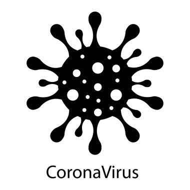 Coronavirus 2019-nCoV. Virüs kavramı. Vektör illüstrasyonu 