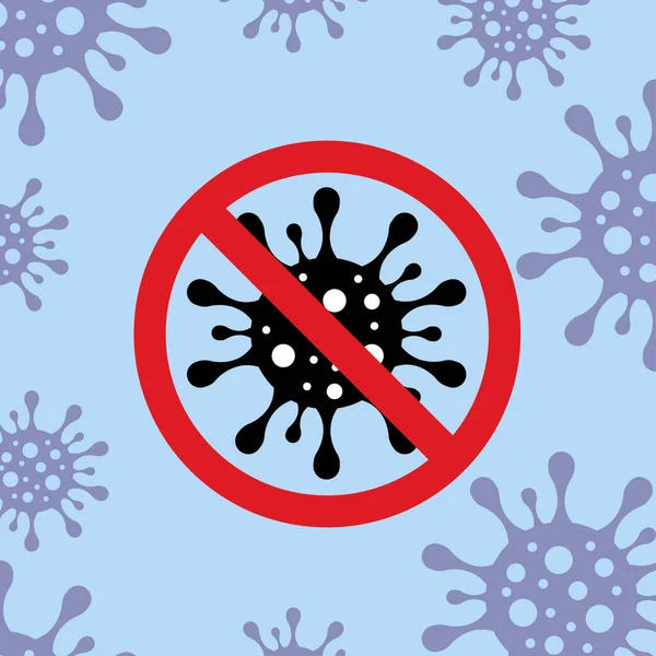 Coronavirus 2019 Ncov Stoppschild — Stockvektor