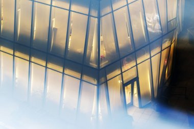 Illumintaed ofis Nyc şehirde Binası