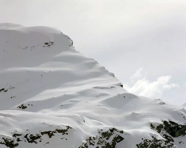 Een Verbazingwekkende Schoonheid Van Sneeuw Bedekt Berg Zwitserse Alpen — Stockfoto