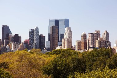Nyc Skyline Merkez Parkı'ndan bir görünüm