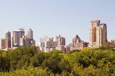 Nyc Skyline central Park'tan görünümünde nadir bir