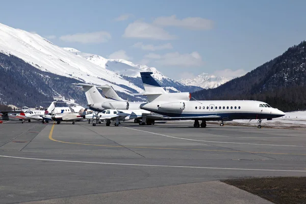Özel jetler ve uçaklar St Moritz İsviçre Havaalanı