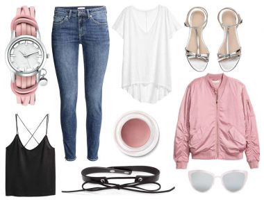 Moda kıyafetler ve aksesuarlar beyaz zemin üzerinde bir dizi