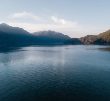 Kayık Gölü ve günbatımı hava atış