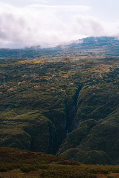 Erdő és hegyek őszi színek Alaszkában — Stock Fotó