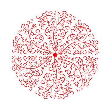 Mandala desen illüstrasyon