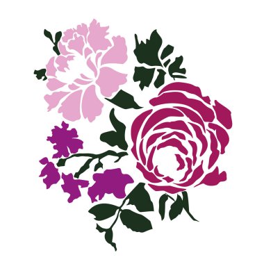 vektör çiçek kompozisyon