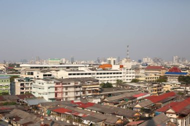 Peyzaj ve cityscape. Panorama görünüm. Bangkok, Tayland