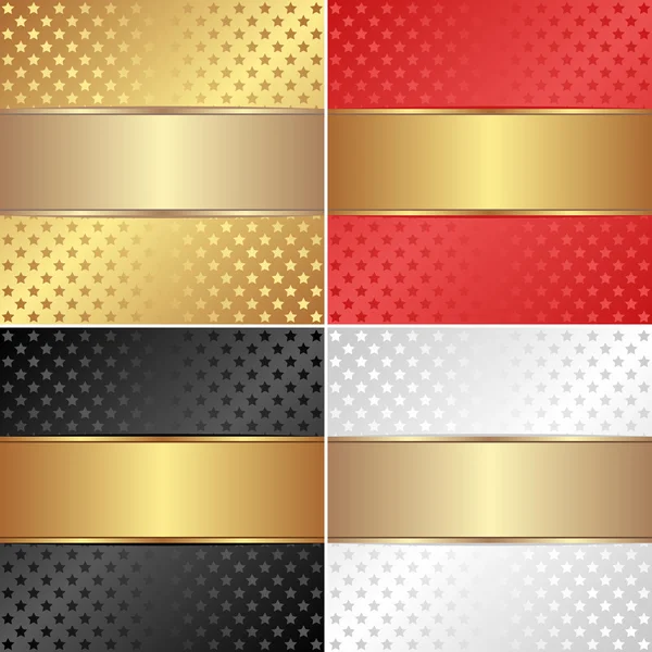 Fond doré, rouge, noir et blanc - illustration vectorielle — Image vectorielle