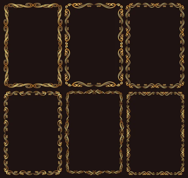 Vintage çerçeveleri - vektör çizim 