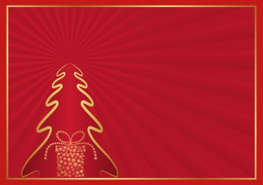 Noel arka plan - vektör çizim