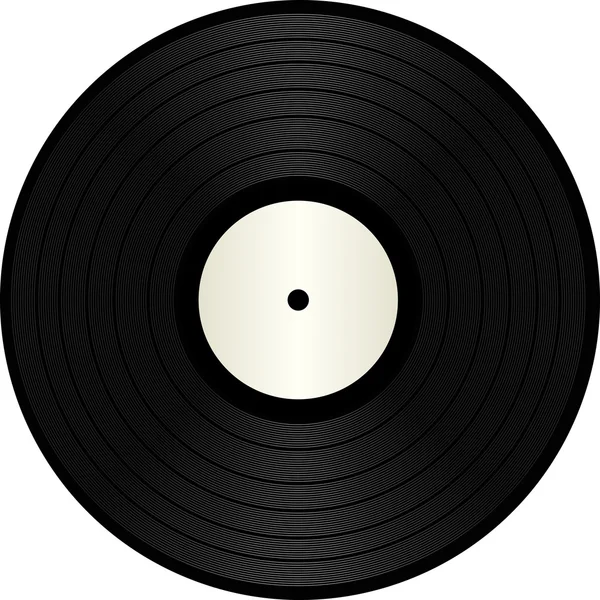 Clip art illustration of vinyl record — Stock Vector