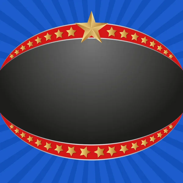Bannière avec étoiles - illustration vectorielle — Image vectorielle