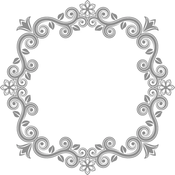 Silhouette of vintage frame — Stock Vector