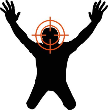 adam vizör - vektör çizim