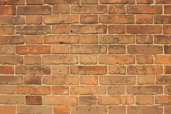 レンガの壁 - 本格的背景 — ストックベクタ