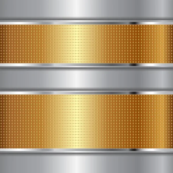 Goldener und silberner Hintergrund — Stockvektor