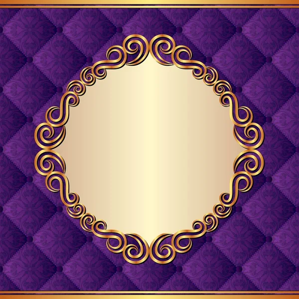 Gouden frame - vectorillustratie — Stockvector