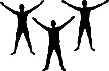 man - vektör çizim kontur