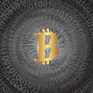 bitcoin - vektör çizim sembolü