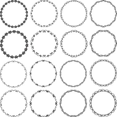 izole sınırlar - vektör çizim