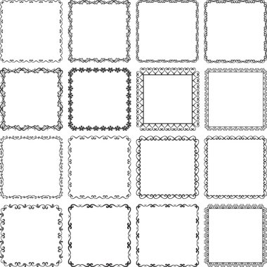 izole sınırlar - vektör çizim