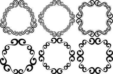 Vintage sınırlar - vektör çizim