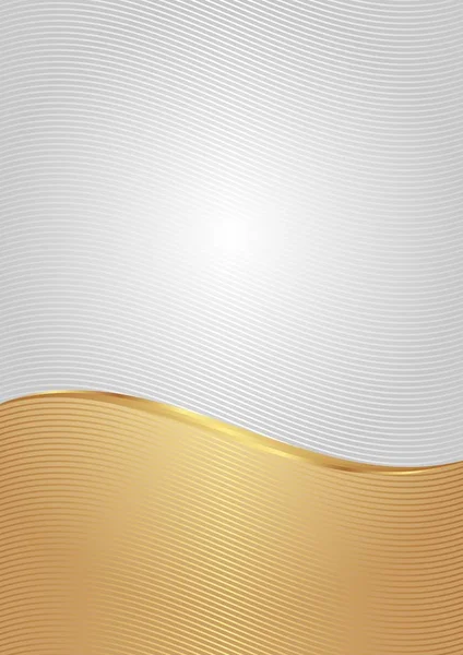 Fondo blanco y dorado - ilustración vectorial — Vector de stock