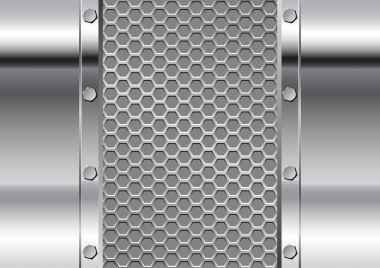 Metalik arka plan - vektör çizim