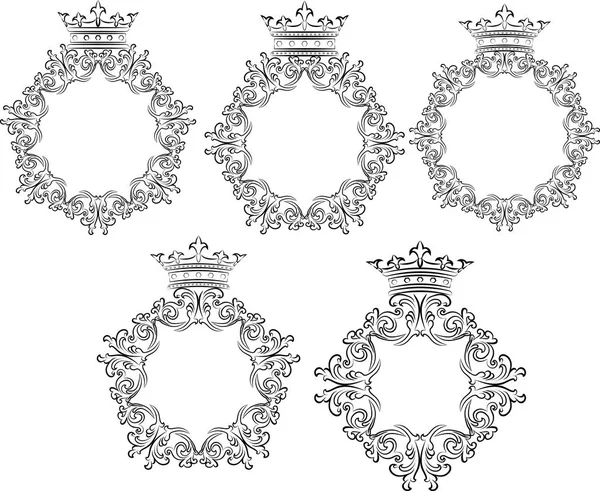 Королевские рамки - векторная иллюстрация — стоковый вектор