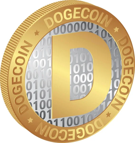 Dogecoin - illustration vectorielle — Image vectorielle