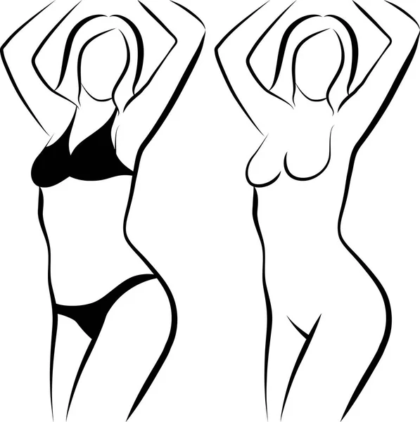 Femme - illustration de clip art — Image vectorielle