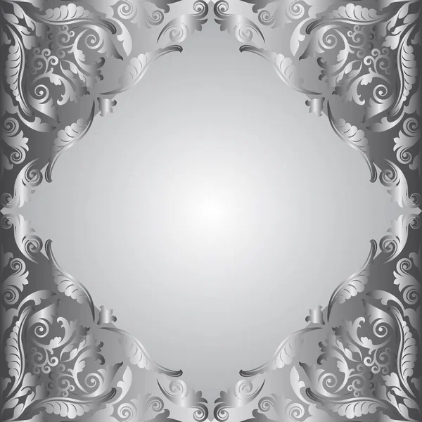 Silver bakgrund - vektor illustration — Stock vektor